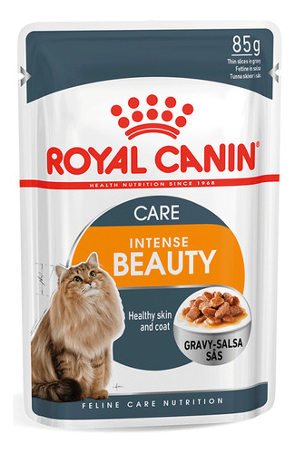 Pouch Para Gato Royal Canin Intense Beauty En Salsa 85gr