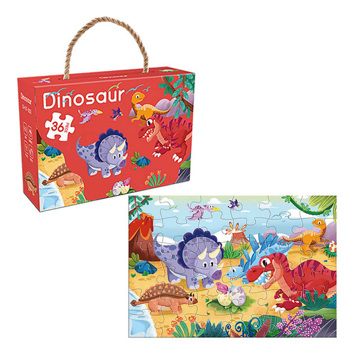 Caja De Regalo De Papel Con Forma De Rompecabezas Para Niños