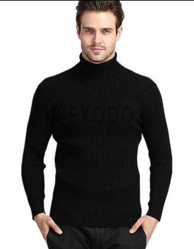 Sweater Beatles Cuello Alto Con Polar Para Hombres