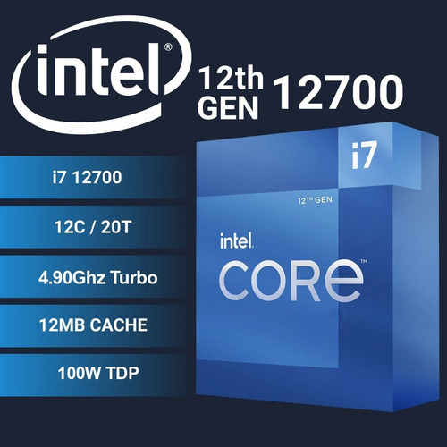 Imagen 3 de 4 de Procesador Intel Core I7-12700 4,9 Gz 12 Core Gen 12 Lga1700