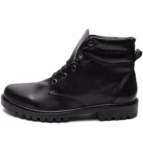 Bota Coturno Masculino Casual 100% Couro Blaqueado Cla-cle 1