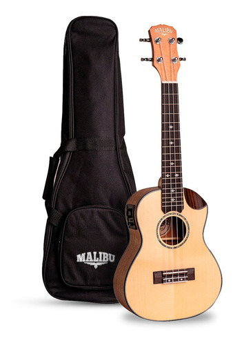 Ukulele Malibu Eletrico Concert 23 Halfcutway Spruce 23ssme