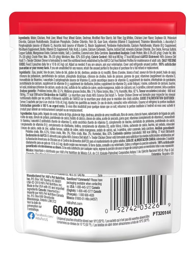 12 Sobres Hill's Science Diet Pollo Gato Mayor 7+ Años 80g
