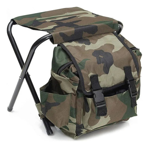 Mochila De Camping Silla Plegable Pesca Playa Plegable