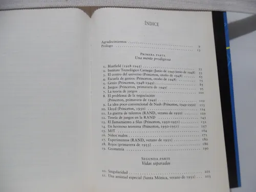 Una Mente Prodigiosa / Sylvia Nasar / Circulo De Lectores (Usado)