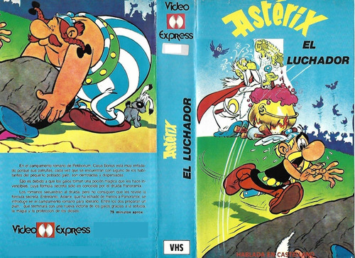 Asterix El Luchador Vhs Hablada En Castellano