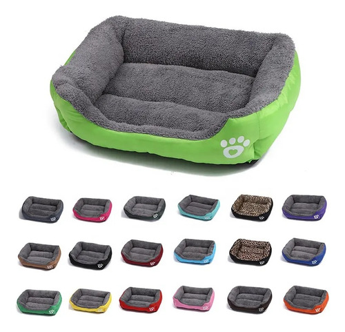 Cama Chica De Lujo Para Mascotas 45cm*33cm*12cm Color Café