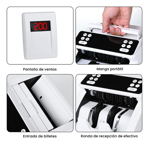 Contador De Billetes Automática Detecta Falsos Profesional