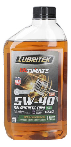 Aceite De Motor Ultimate Sintetico 5w40 1/4 Gl