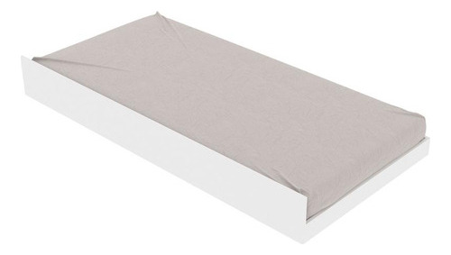 Cama De Solteiro Auxiliar Para Colchão Multimóveis Vcr35012 Branco