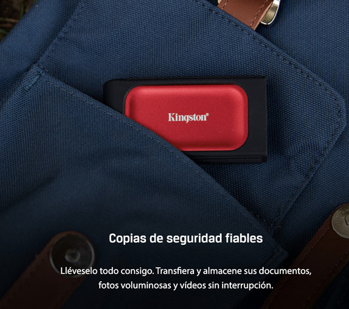 Disco Solido Externo Kingston Xs1000r De 1tb 1050mb/s Rojo