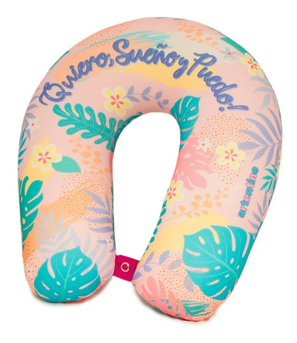 Imagen 2 de 6 de Almohada Cuello Viaje Relax Regalo Vacaciones Avión Mujer