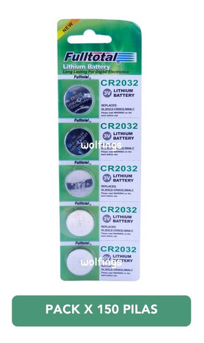 Pack X 150 Pilas Cr2032 Litio 3v Pc Alarma Reloj Balanza 