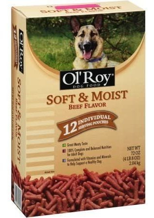 Ol Roy Soft  Moist Beef Flavor Dog Food 72 Oz. Box