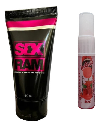 Pack 2 Lubricante Mujer Exitante + Adormecedor Garganta