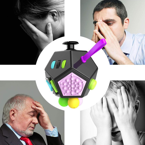 Dodecagon Fidget Que Alivia El Estrés Y La Ansiedad, Cubo
