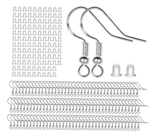 120x 925 Ganchos Para Los Oídos Chapados En Plata Y 120x