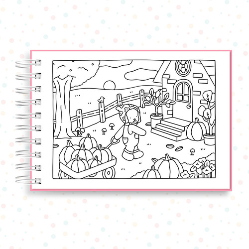 Libro Para Colorear Bobbie Goods, 50 Hojas, Dibujos, Pintura