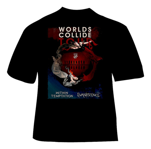 Polera Evanescence - Ver 04 - Worlds Collide Tour