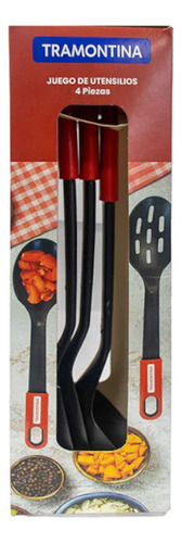 Juego Utensilios Cocina 4 Pz Plástico Tramontina 32300/347