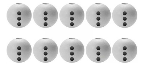 2 X 10 Cuentas De Madera Navideñas Para Manualidades,