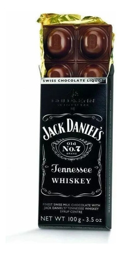 Chocolate Suiço Goldkenn Recheio Whiskey Jack Daniels 100g