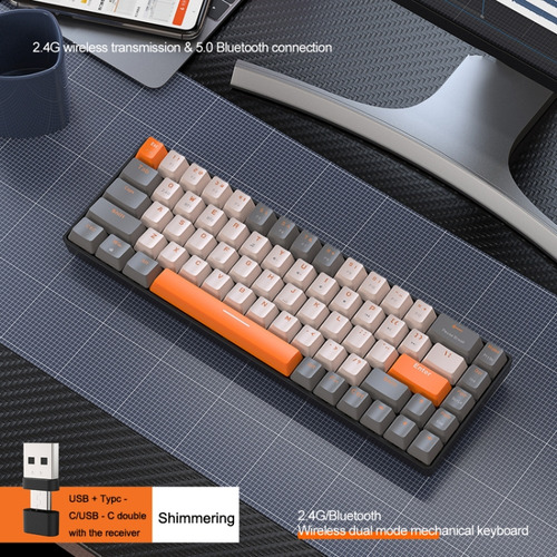 Ziyou Lang K68 Keypad, Style: Red Shaft Version (shimmering)
