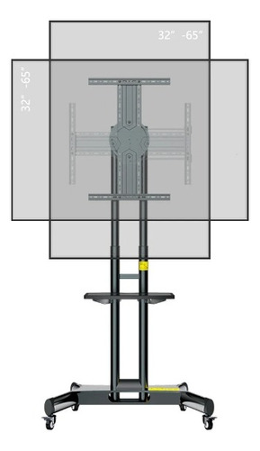 Base Soporte Tv Movible Para Pantalla De 32  A 65  Klc-l65-x