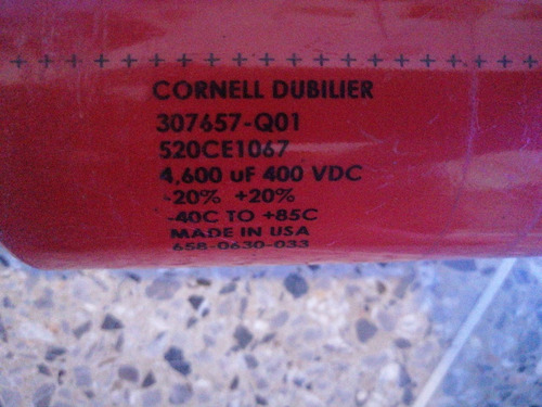 Imagen 1 de 6 de Cornel Dubilier 4600uf 400vdc +/- 20% Capacitor Condensador