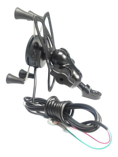 Cargador Celular Con Soporte Negro Scg-09