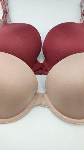 Pack 2 Brasier Calvin Klein Con Push Up Tirantes Convertible