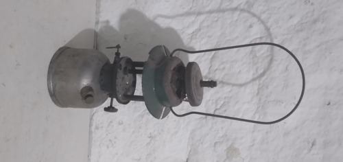 Antiguo Farol A Mantilla Metal Con Detalles Tal Cual Foto