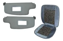 Comprar Par Viseras Parasol Vw Vocho Tela Gris Y Respaldo Bolita