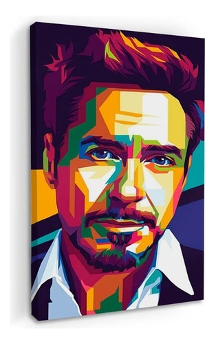 Cuadros Popart Tipo Oleo En Canvas Artistíco Color Tony-stark3