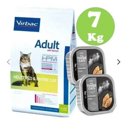 comprar Virbac Hpm Gato Adulto Salmón 7kg + Regalo