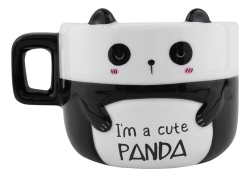 Taza Para Café De Cerámica Colección Animales 340 Ml Panda