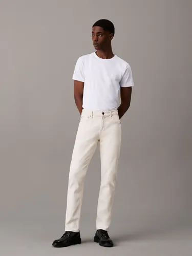 Polera Stretch Slim Fit Blanco Calvin Klein