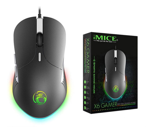 Mouse Gamer Retroiluminado Imice X6 Rgb Usb Febo