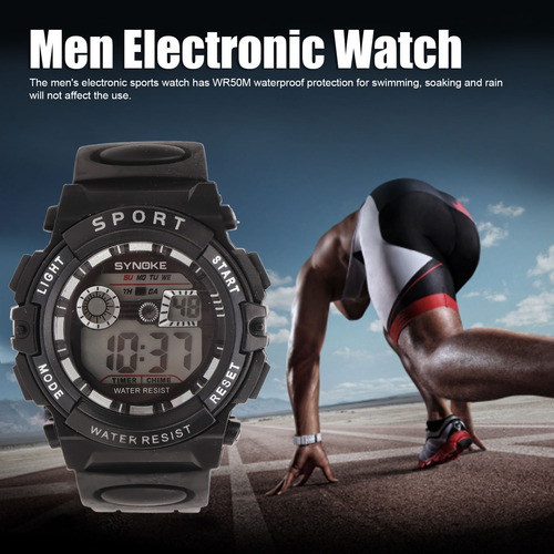 Reloj Electrónico Para Hombres Reloj Digital De Moda Wr50m