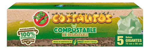 Bolsas para Basura Costalitos Compostables Jumbo 5 Bolsas