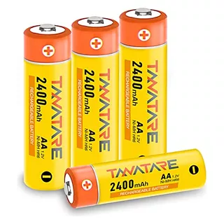 Baterías Aa Recargables (paquete De 4) 2400mah Nimh Aa...