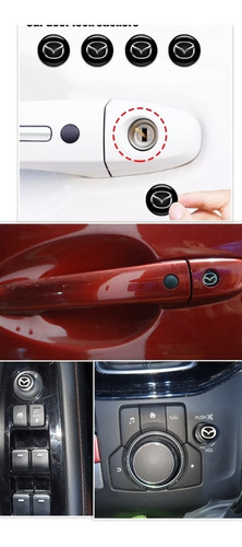 Sticker Protección Mazda 2 3 6 Cx3 Cx5 Cx30 Cx50 (4) Piezas 