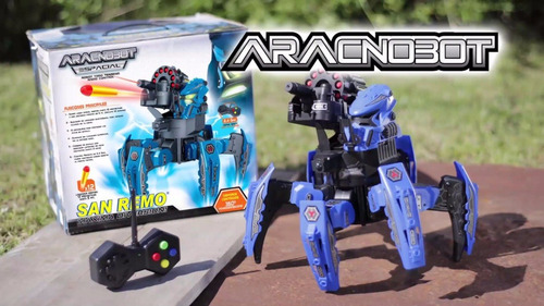 Aracnobot Robot Araña Lanza Dardos Original Mar Plast Tv