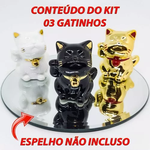 Jogo Mini Gato da Sorte 3 cm - Comprar em Decor Symbol