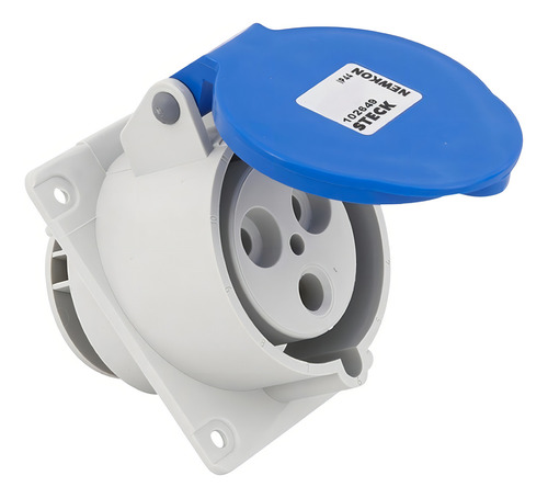 Enchufe incorporado Newkon 32a 220/240v 2p+t 6h Blue Steck