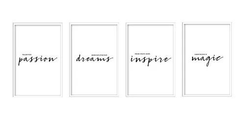 comprar Cuadros Decorativos Con Frases Motivacionales Marco Y Vidrio