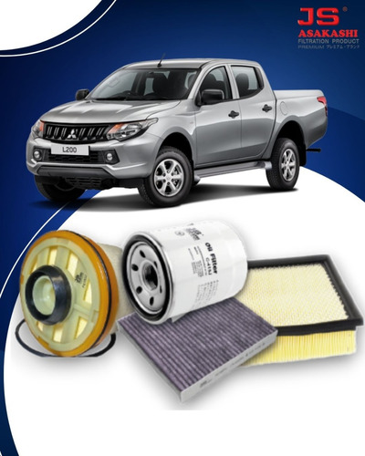 Kit De 4 Filtros Japoneses Mitsubishi L200/ G2 2.5 2012~2015