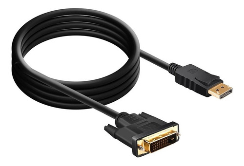 Imagem 2 de 7 de Cabo Adaptador Displayport Para Dvi Macho 3m 3 Metros