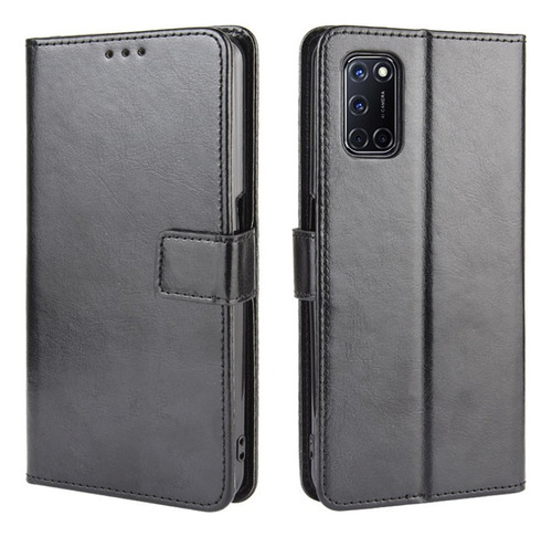 Funda Anticaída For Oppo A52 A72 A92 4g Cuero Flip Cartera