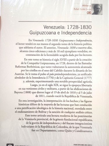 Venezuela De La Guipuzcoana A La Independencia Arraiz Lucca